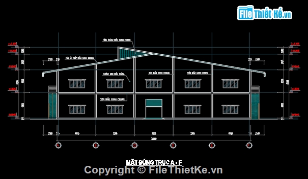 bản vẽ nhà xưởng 2 tầng,nhà xưởng 2 tầng 36x180m,bản vẽ nhà xưởng công nghiệp,cad nhà xưởng công nghiệp 2 tầng,mẫu nhà xưởng công nghiệp 2 tầng